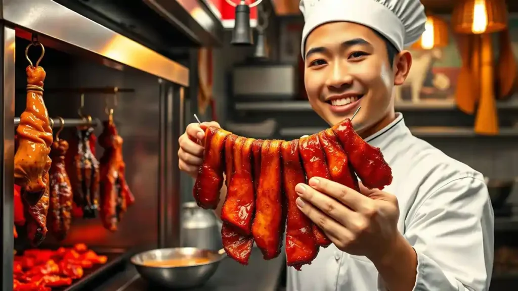 Char Siu berasal dari wilayah Guangdong dan menjadi hidangan favorit dalam masakan Kanton.