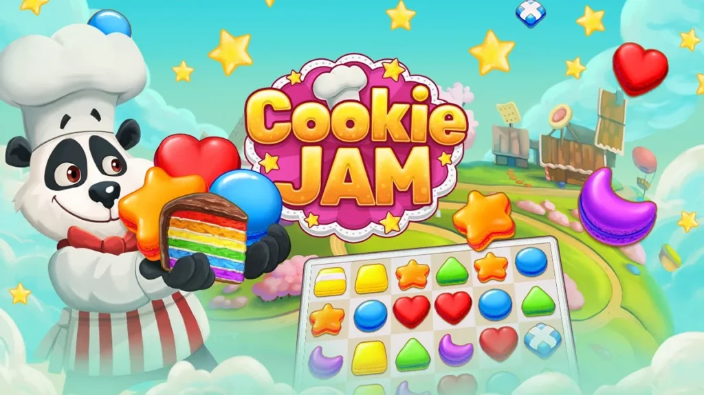 Cookie Jam adalah game yang menggabungkan tema kuliner dengan gameplay match-3.