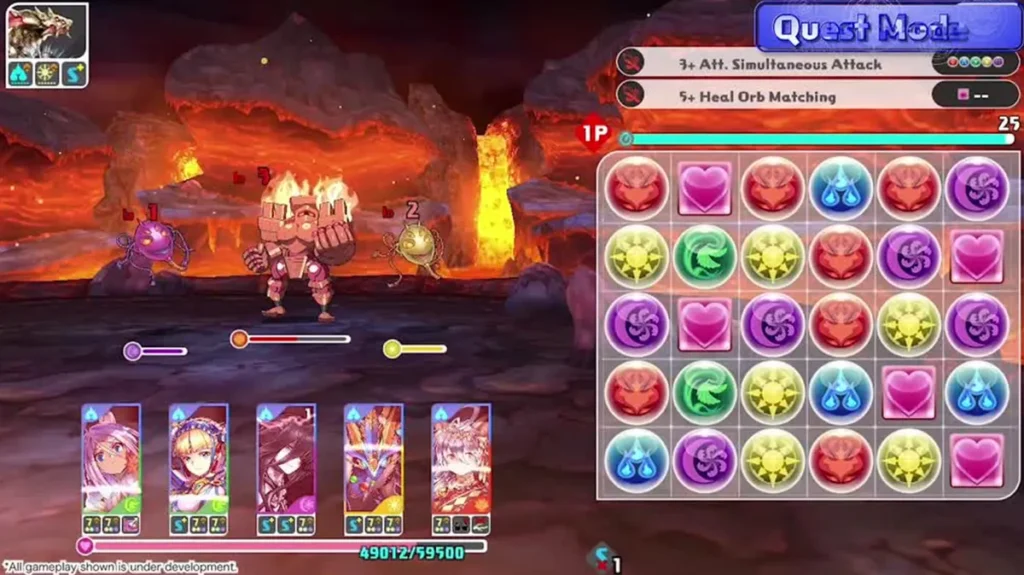 Puzzle & Dragons menggabungkan elemen match-3 dengan RPG, memberikan pengalaman yang unik dan menyegarkan.